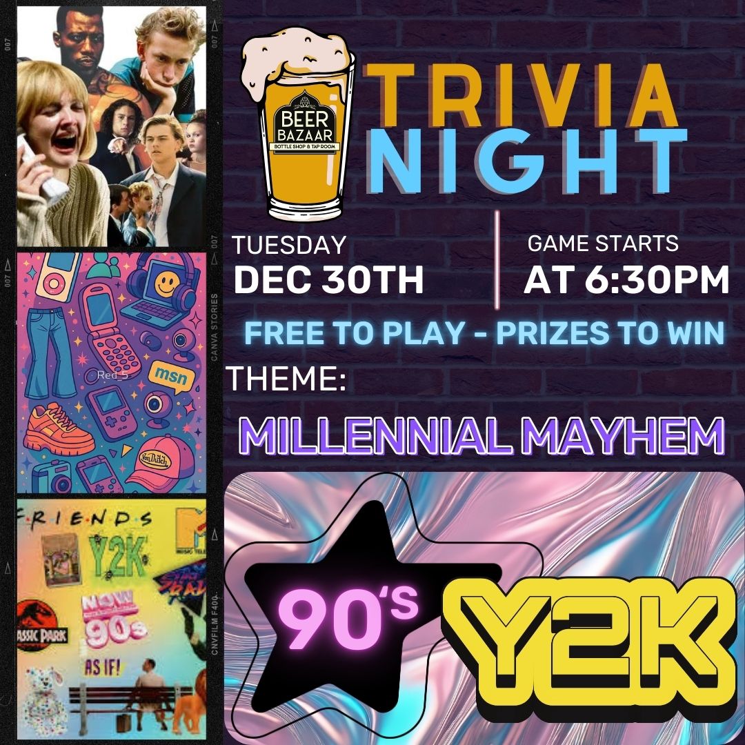 Trivia Tuesday at Beer Bazaar | Millennial Mayhem